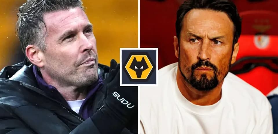 Two football managers during a match split screen