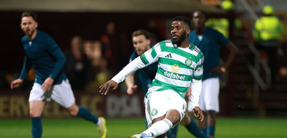 Celtic player in action during a match
