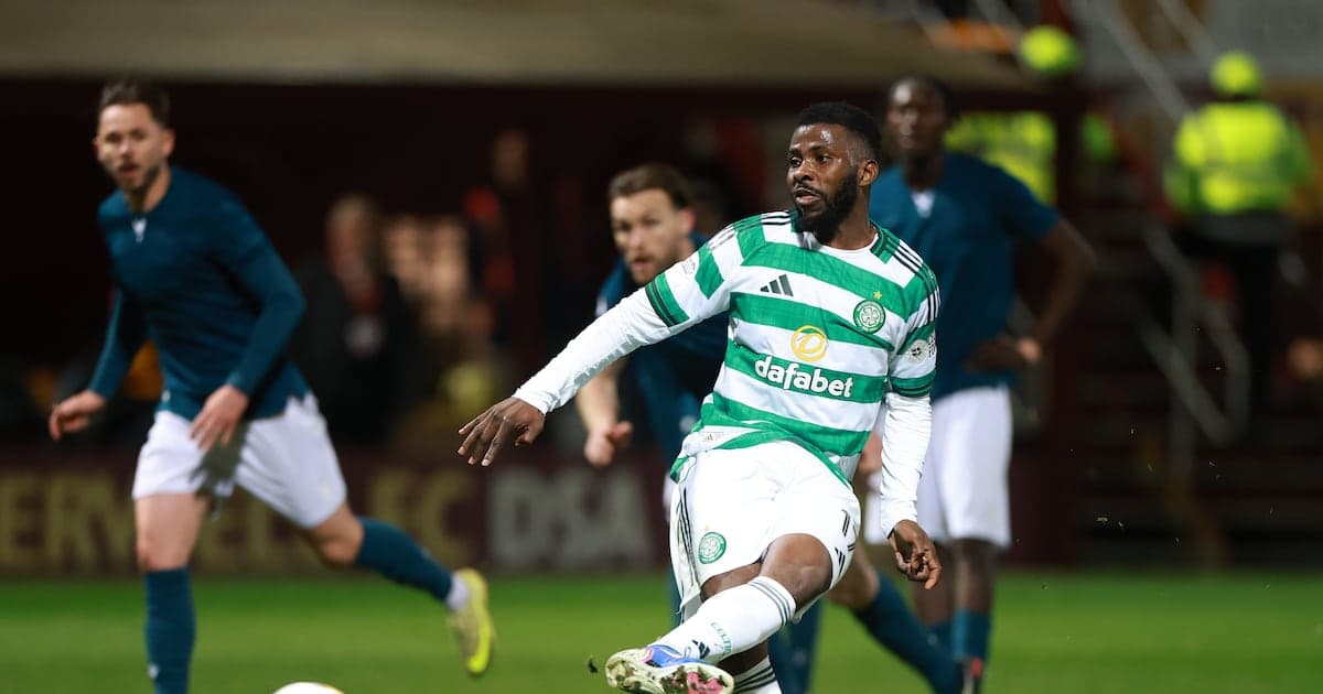 Celtic player in action during a match
