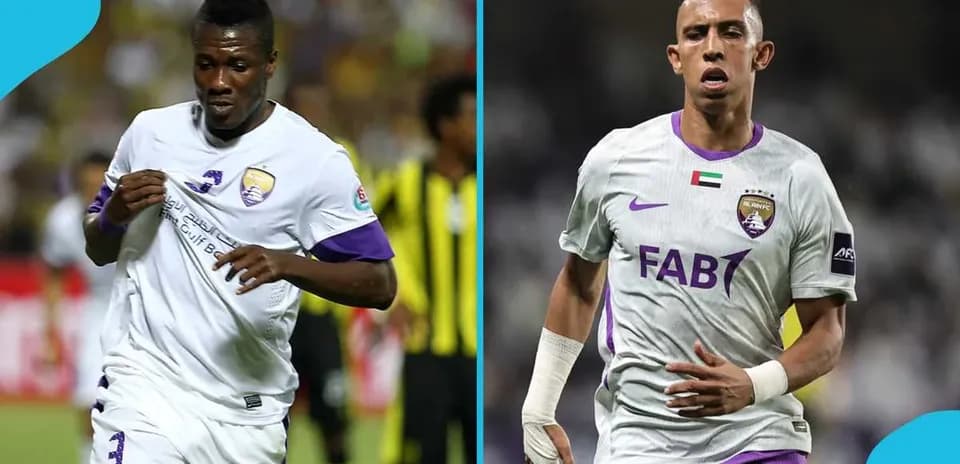 Two players from Al Ain FC during a match