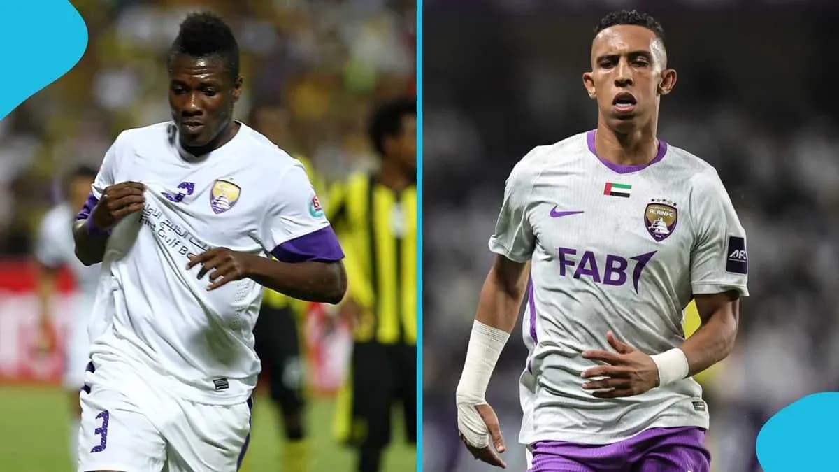 Two players from Al Ain FC during a match