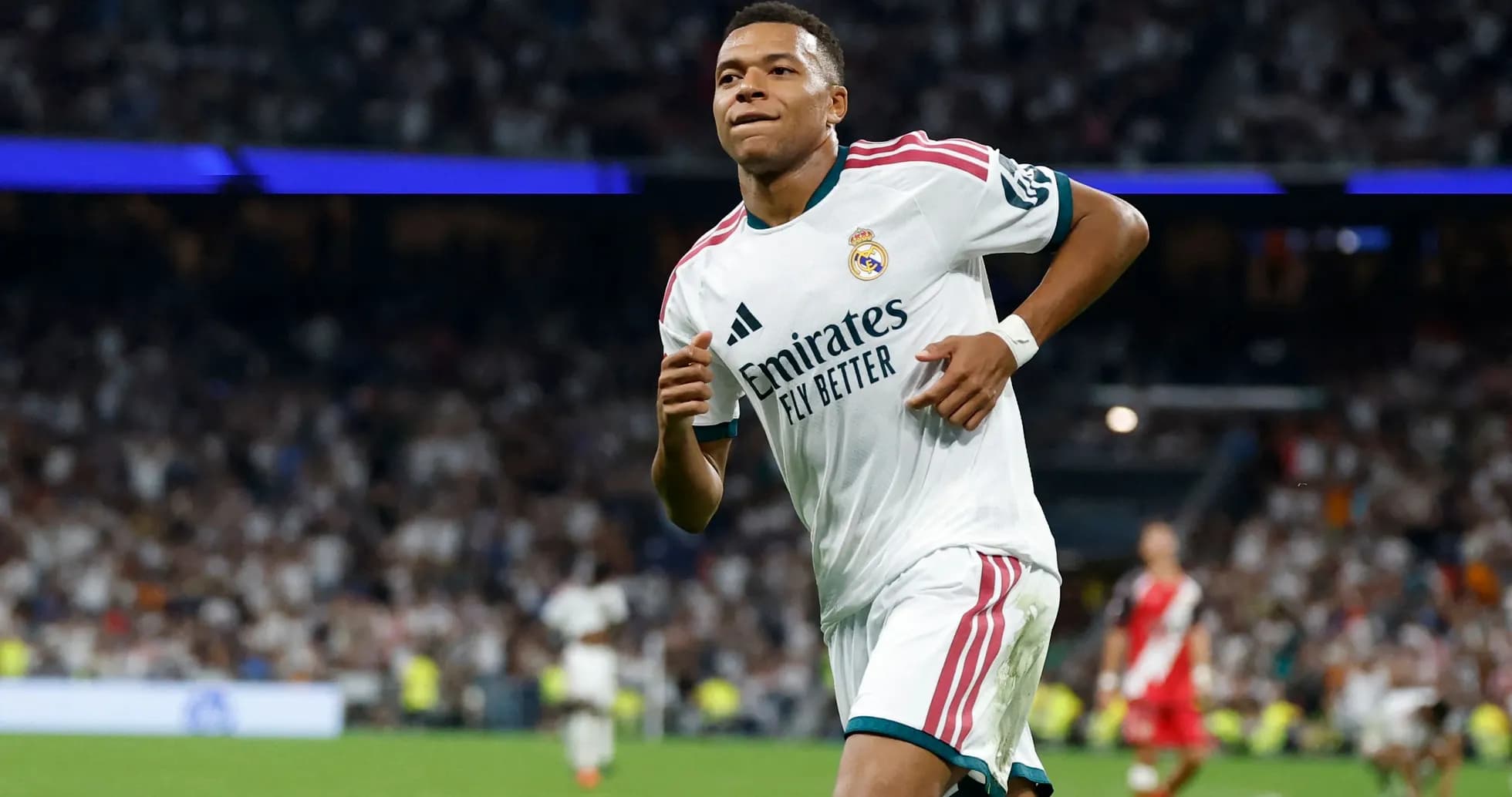 Player celebrating during a match for Real Madrid