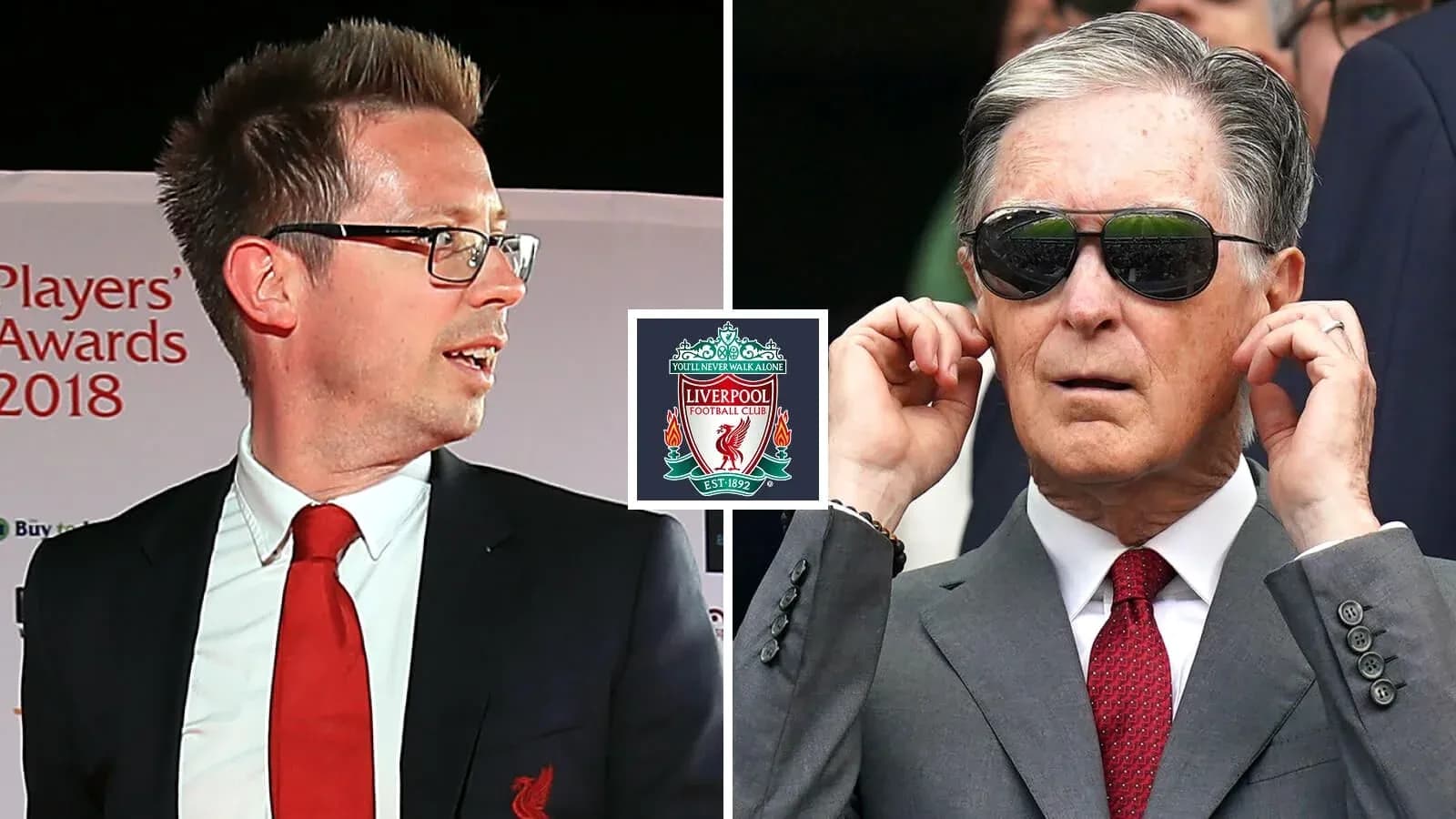 Two men at Liverpool Players' Awards 2018 event