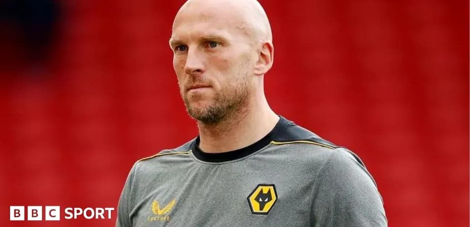 Player in Wolves training gear on pitch