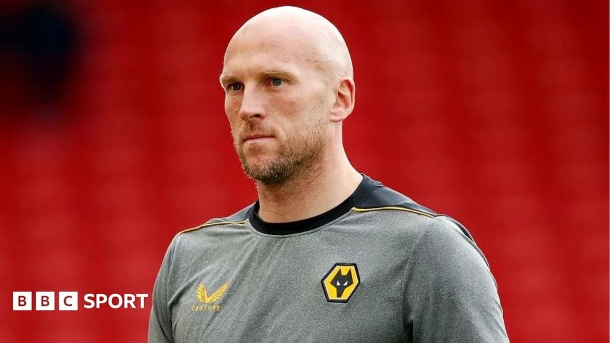 Player in Wolves training gear on pitch