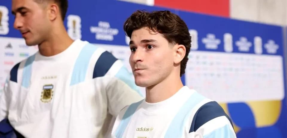 Two players preparing for a press conference