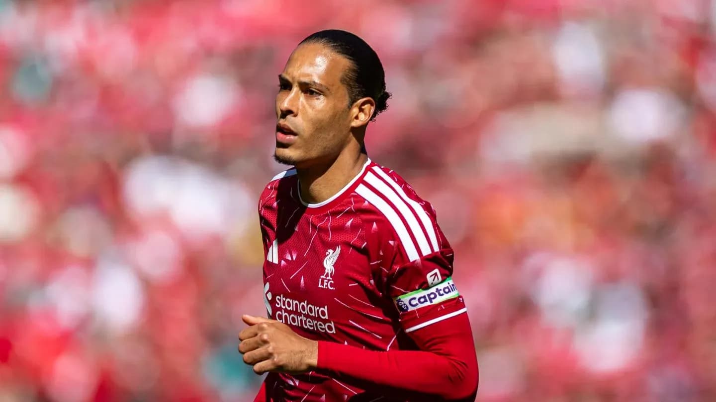 Player in Liverpool kit during match at stadium
