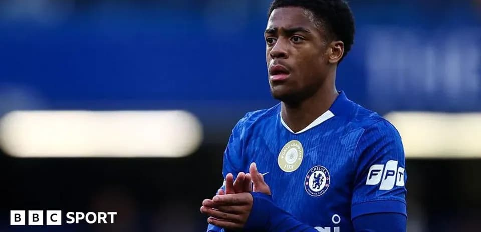 Player in blue Chelsea kit during match