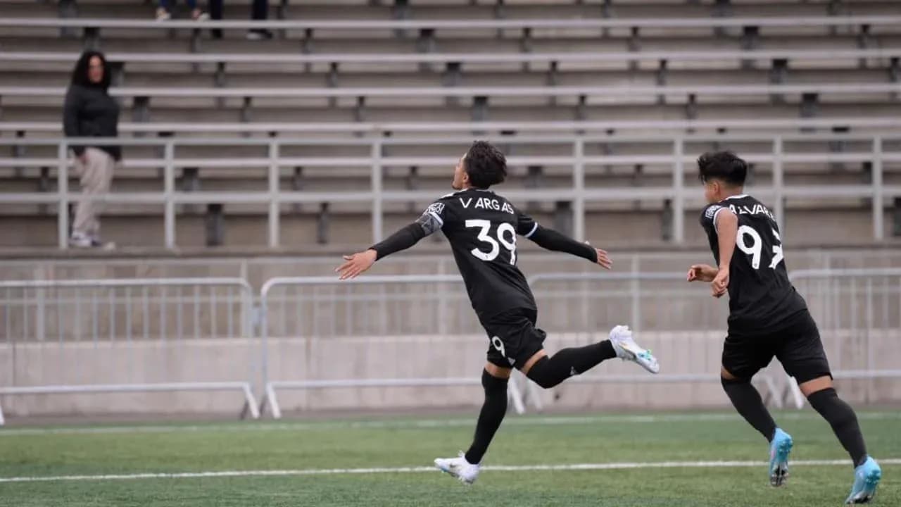 Player celebrating after scoring during match