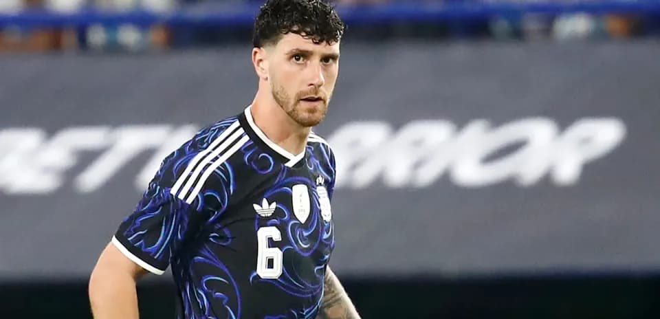 Player in Argentina jersey during a match