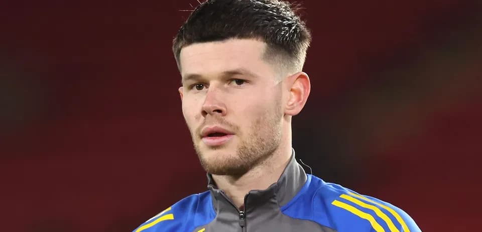 Player in training gear looking ahead