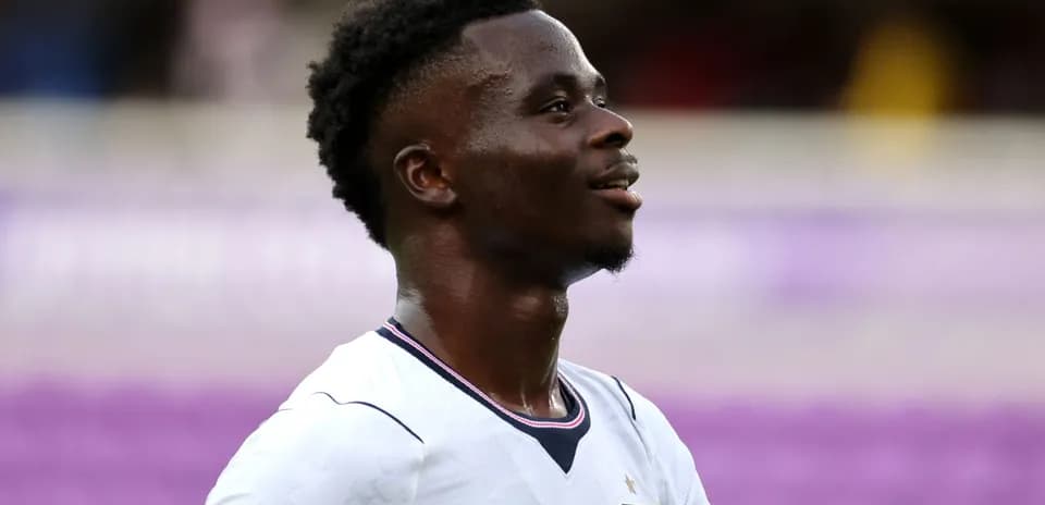 Player smiling during a football match