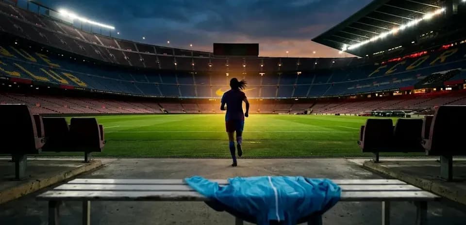 Player running onto the field at stadium