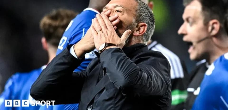 Manager gesturing during a heated match situation