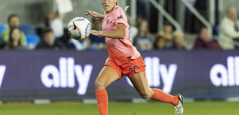 Player in action during NWSL match