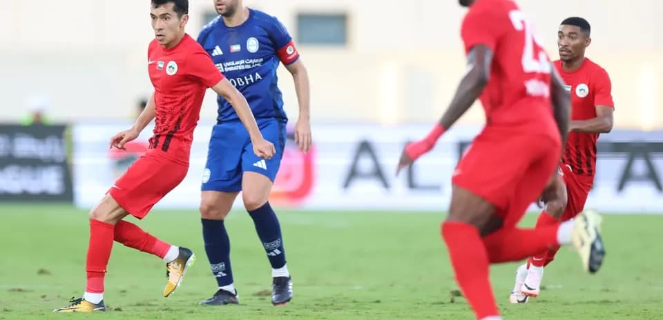 Players in action during Al Sharjah U23 match