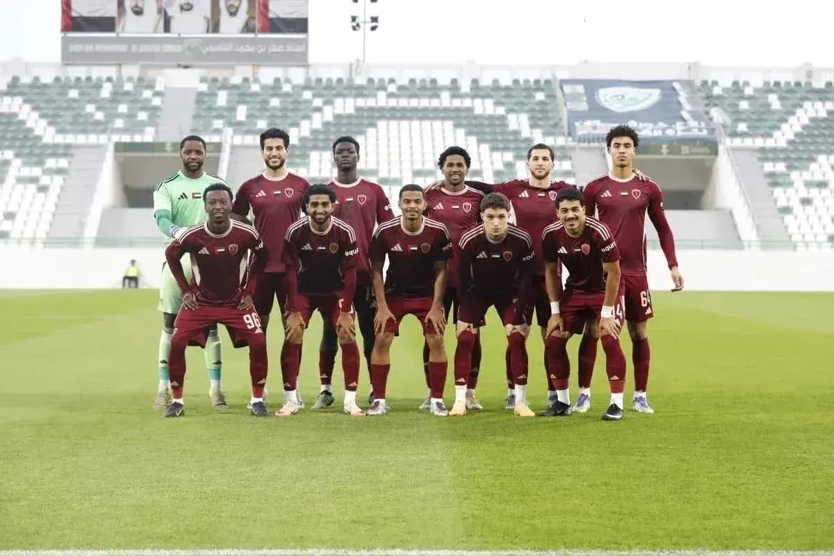 Al Bataeh U23 team posing for a photo