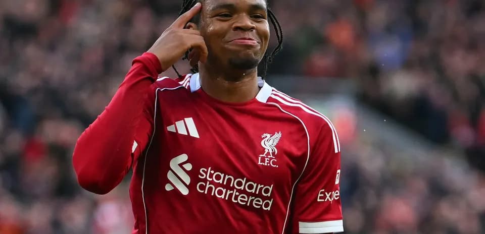 Liverpool player celebrating during Premier League match