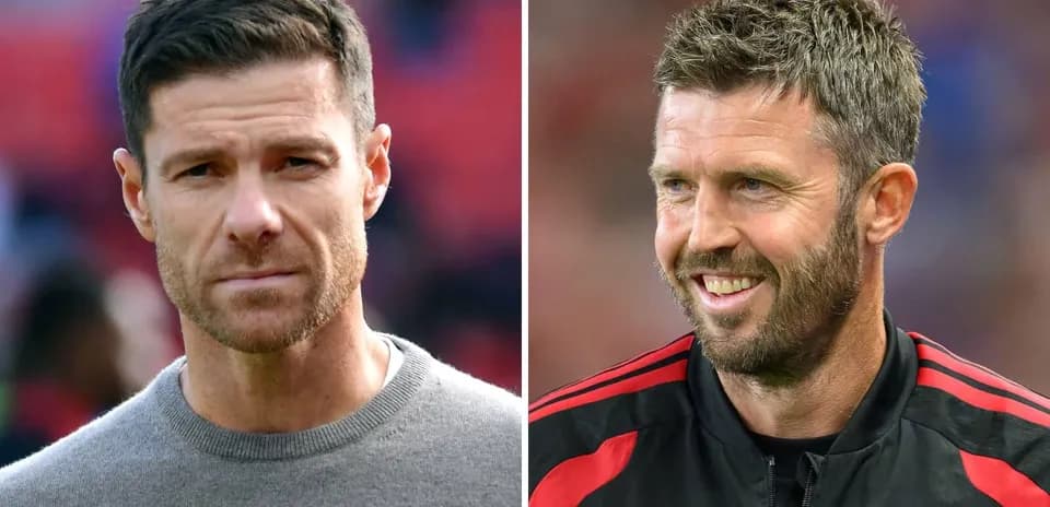 Two football coaches in different outfits