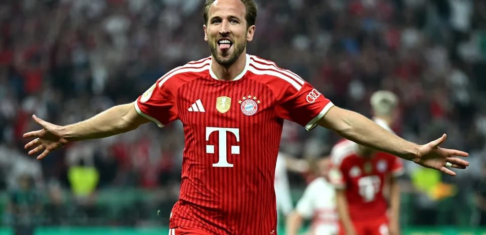 Bayern Munich player celebrating a goal