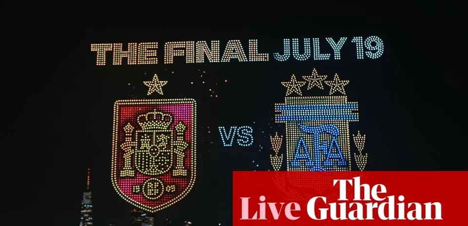 Spain vs Argentina final announcement on display