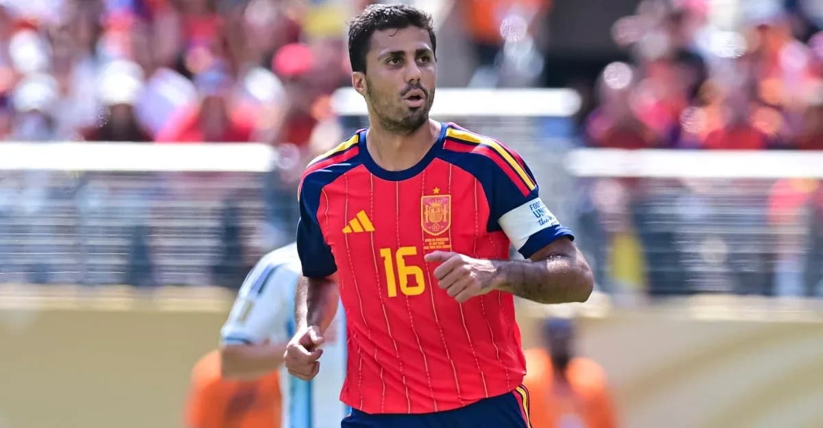 Player wearing Spain jersey during a match