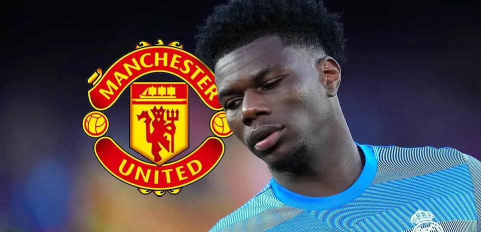 Player wearing training gear with Manchester United logo