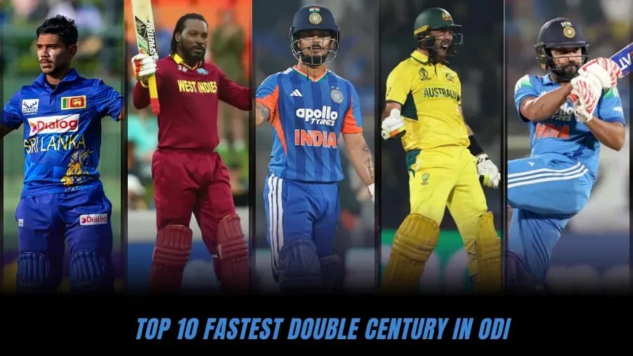 Top 10 Fastest Double Centuries in ODI Cricket (Updated 2026)