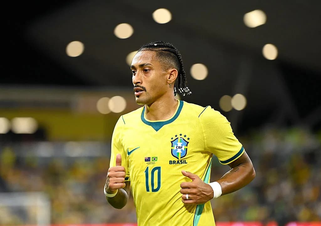 Brazil's Lineup Revealed: Raphinha as Striker with Seven Changes Against Australia