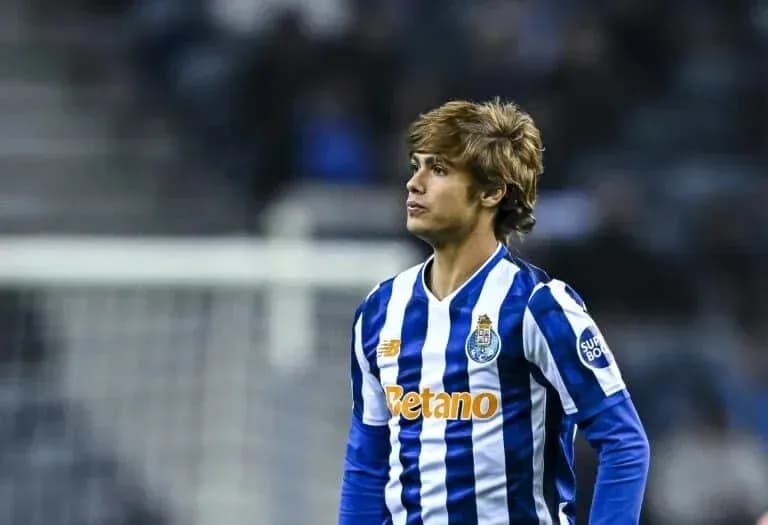 Player in Porto kit on the field during match Player in Porto kit on the field during match