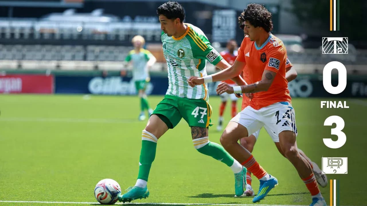 Portland Timbers II player in action against Houston Dynamo FC II Portland Timbers II player in action against Houston Dynamo FC II