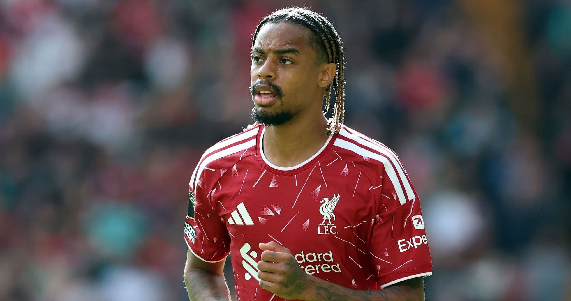 Liverpool player on the field during match Liverpool player on the field during match