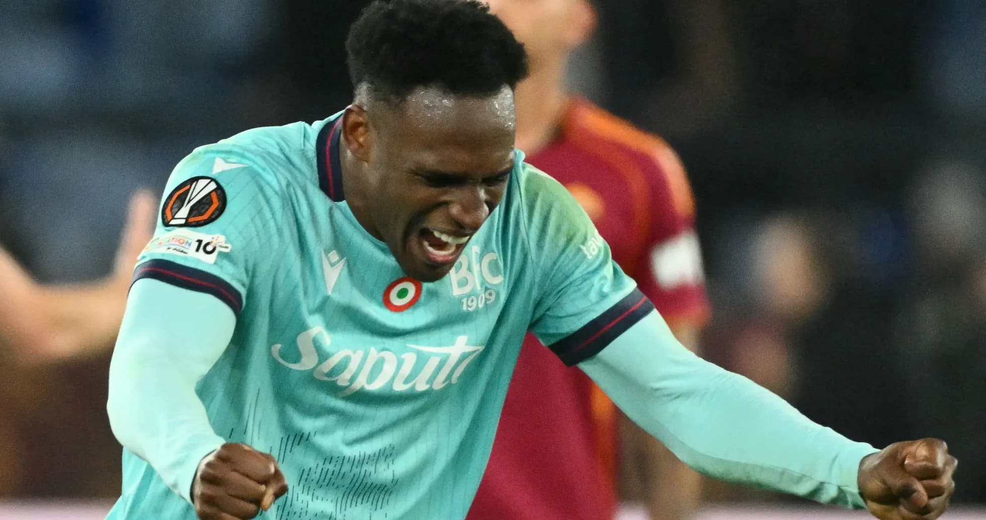 Player celebrating after scoring a goal during match Player celebrating after scoring a goal during match