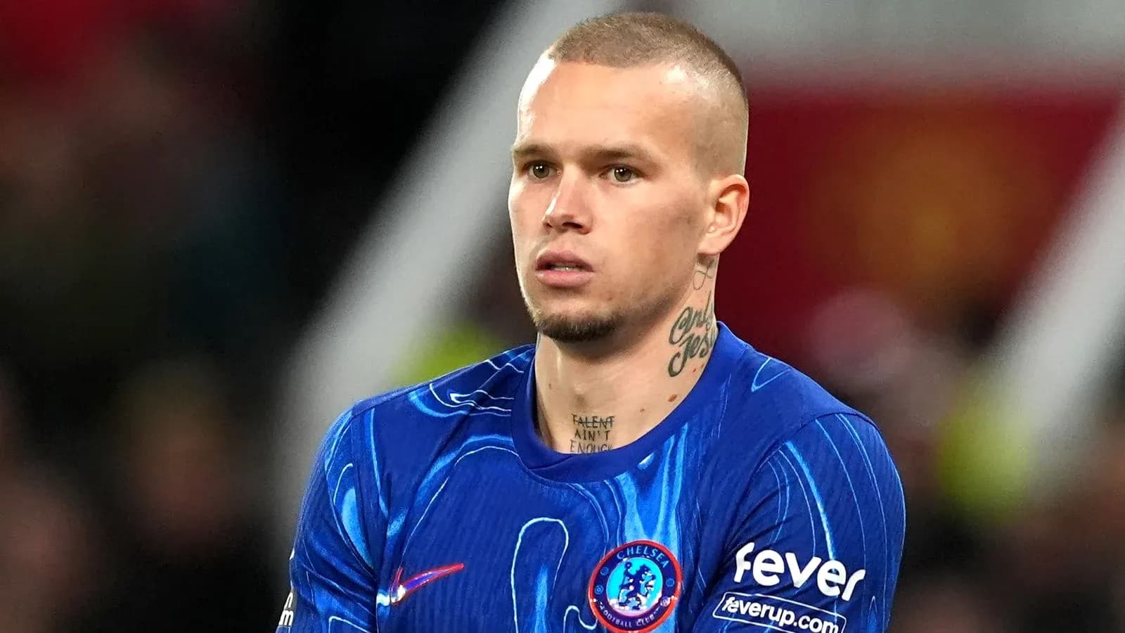 Player wearing Chelsea kit during match Player wearing Chelsea kit during match