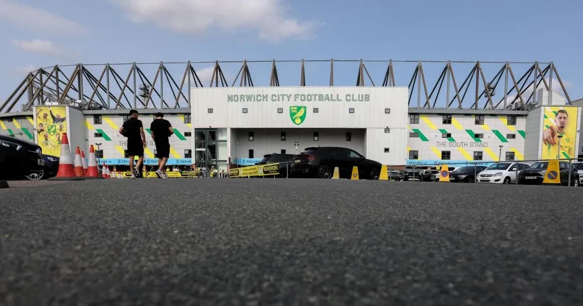 Exterior view of Norwich City Football Club stadium Exterior view of Norwich City Football Club stadium
