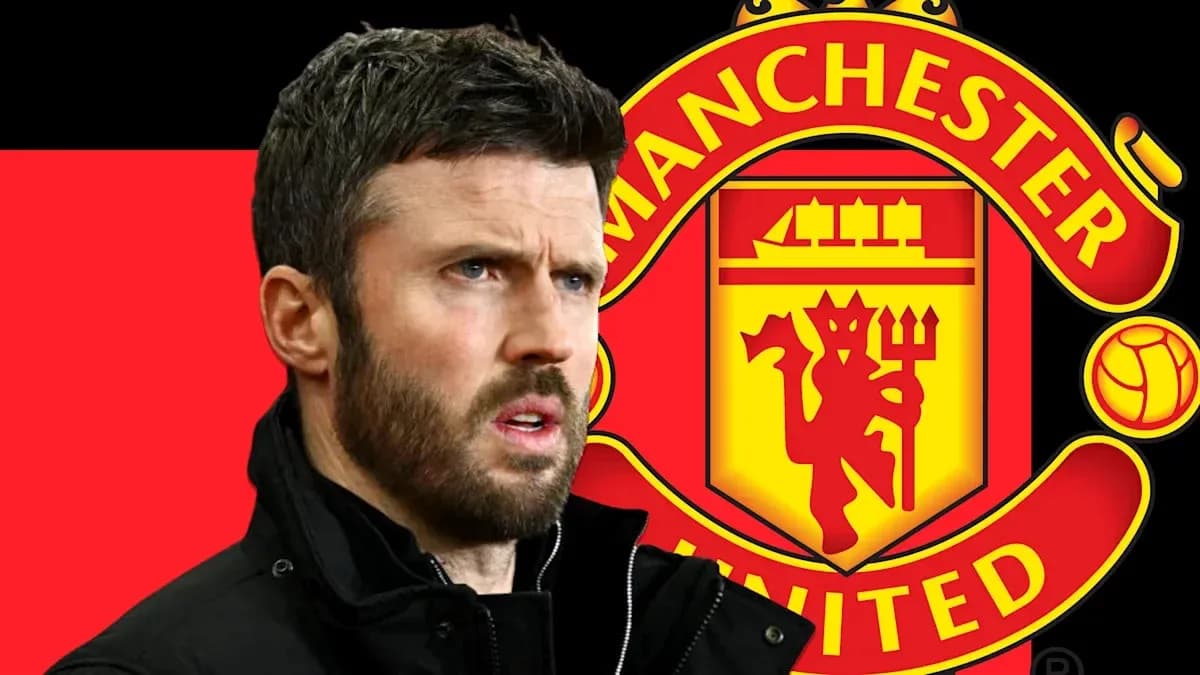Coach with Manchester United logo in background Coach with Manchester United logo in background