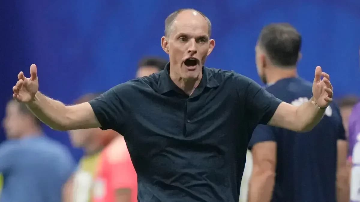 Coach gesturing animatedly during match on sidelines Coach gesturing animatedly during match on sidelines