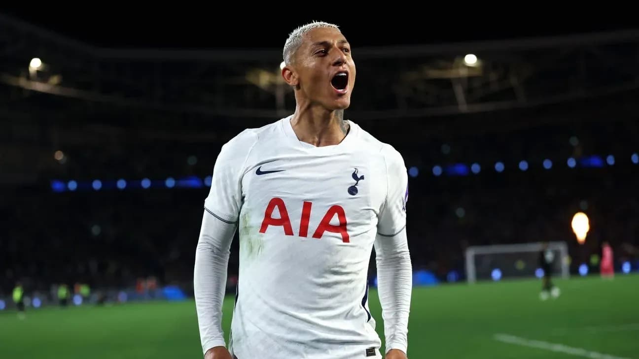 Player celebrating a goal for Tottenham Hotspur Player celebrating a goal for Tottenham Hotspur
