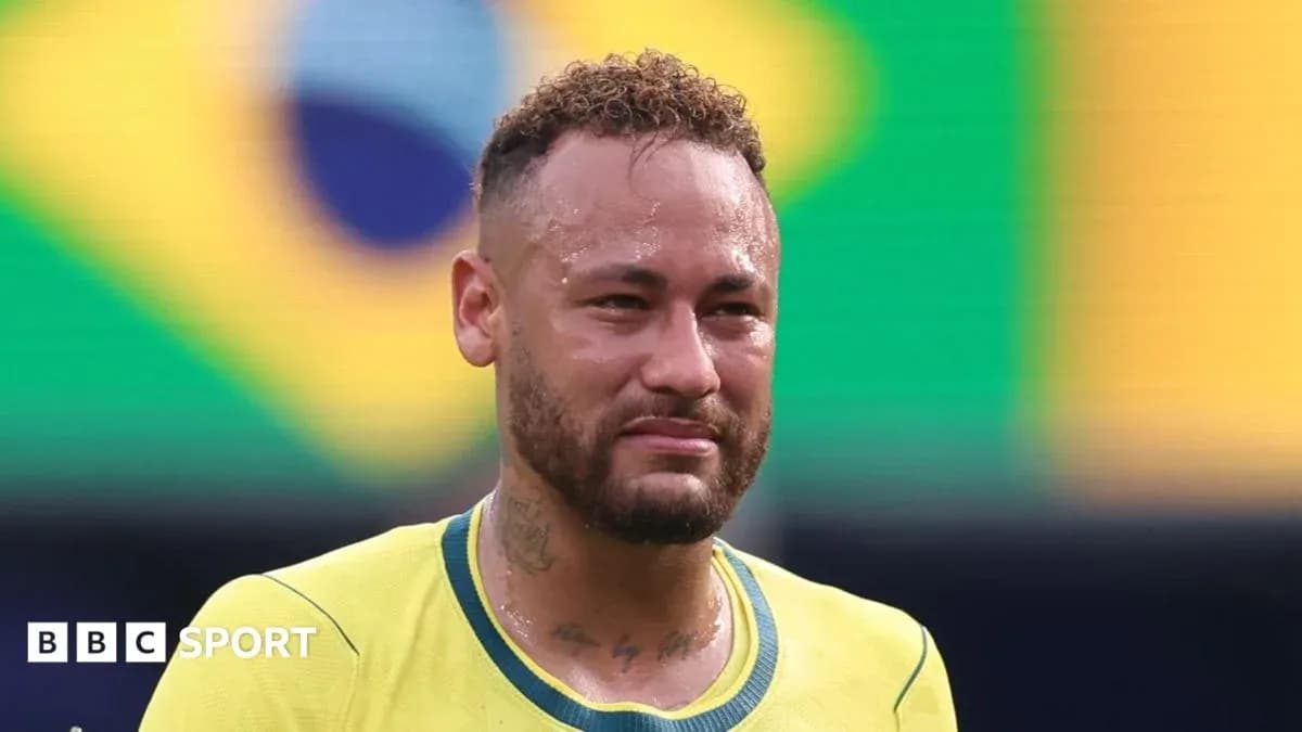 Neymar in Brazil jersey after match Neymar in Brazil jersey after match