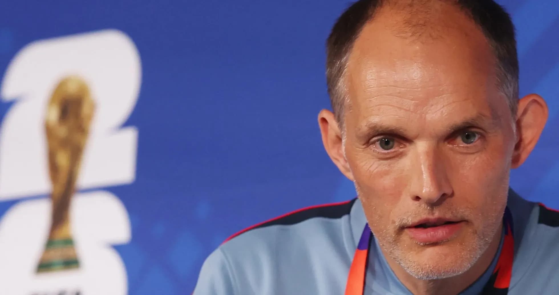 Manager speaking at FIFA World Cup press conference Manager speaking at FIFA World Cup press conference