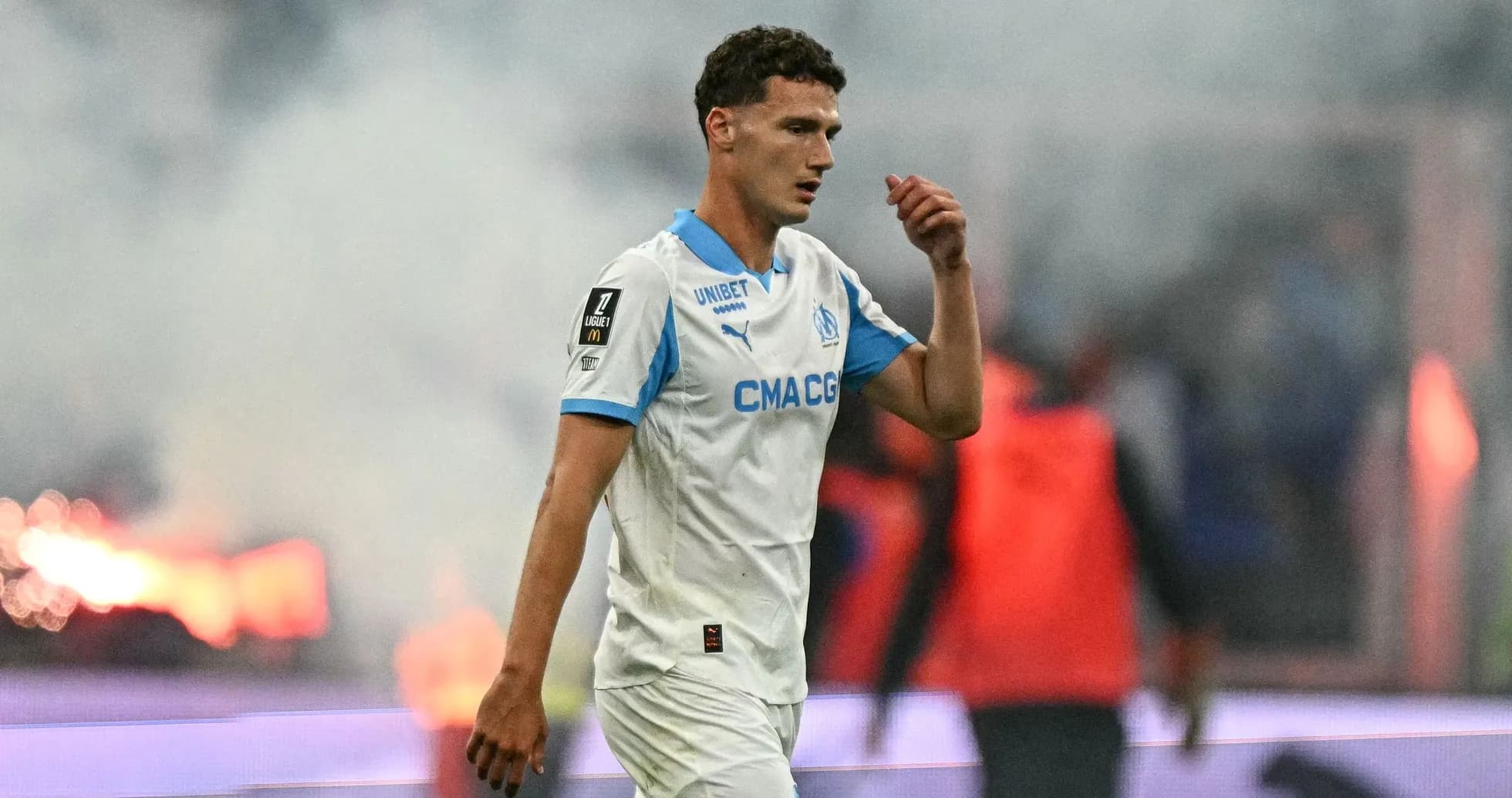 Player walking off the pitch during a match Player walking off the pitch during a match
