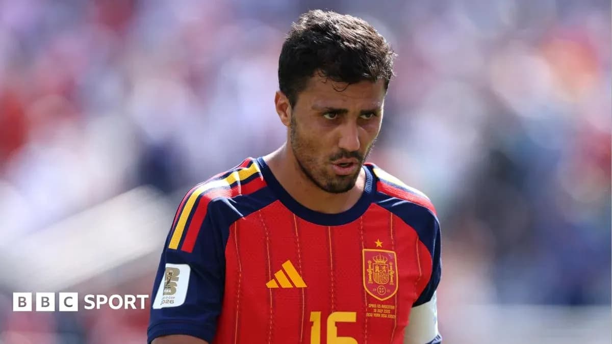 Player wearing Spain jersey during match action Player wearing Spain jersey during match action