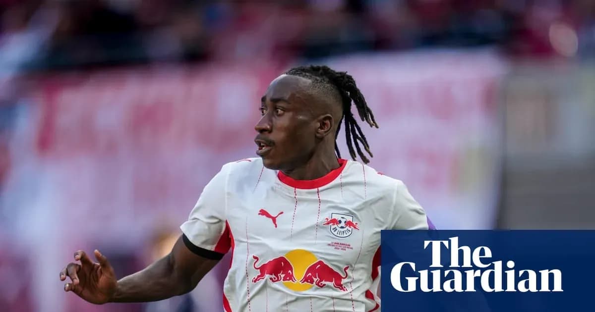 Player running on the pitch wearing RB Leipzig kit Player running on the pitch wearing RB Leipzig kit