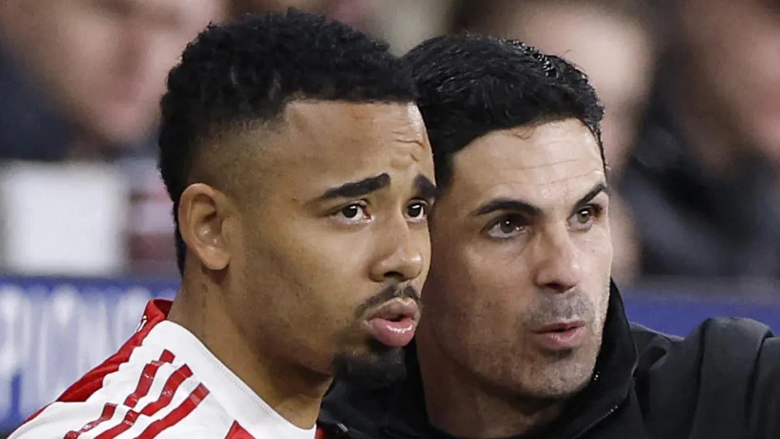 Player and manager discussing during match Player and manager discussing during match
