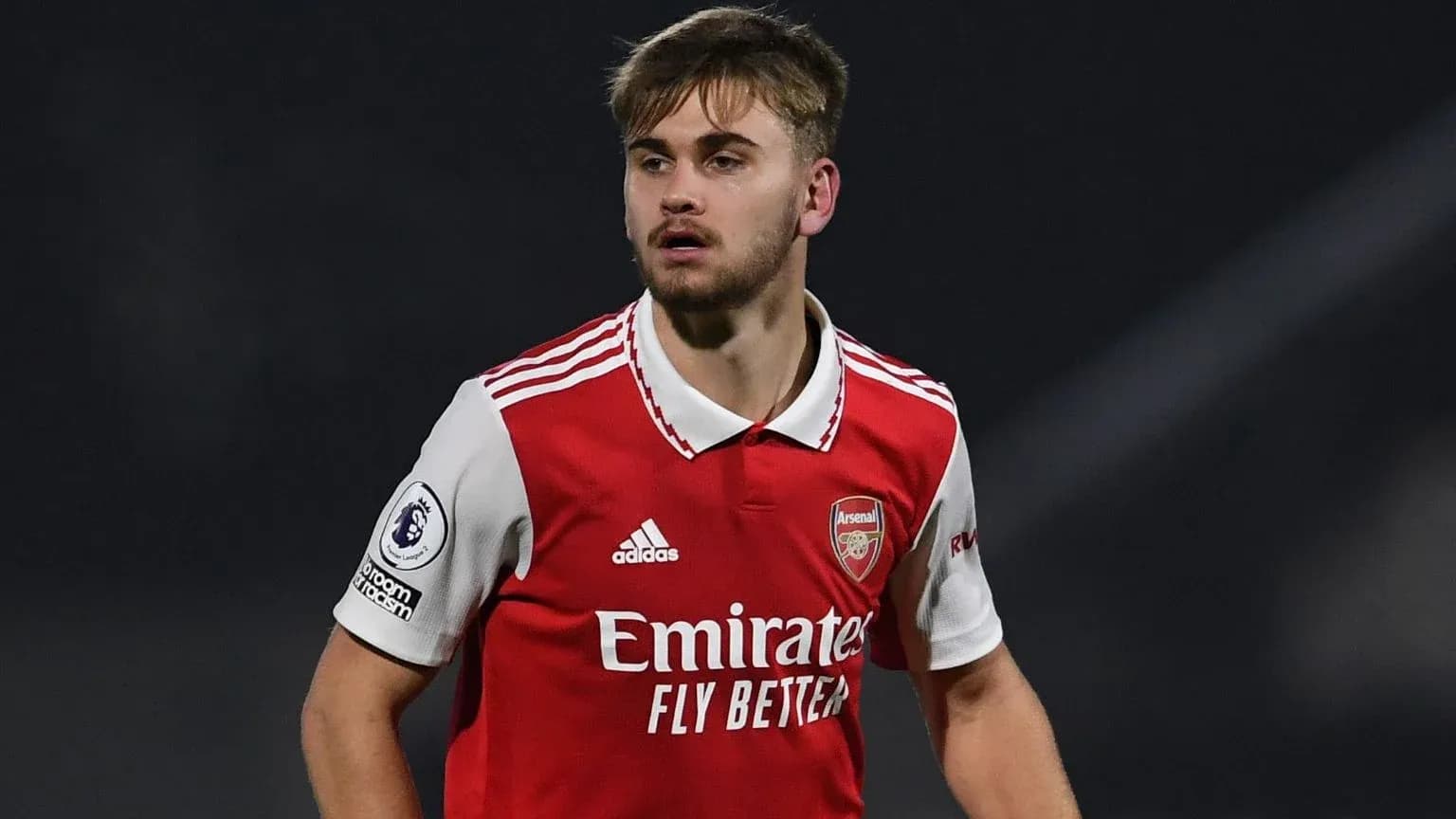 Player wearing Arsenal kit during a match Player wearing Arsenal kit during a match