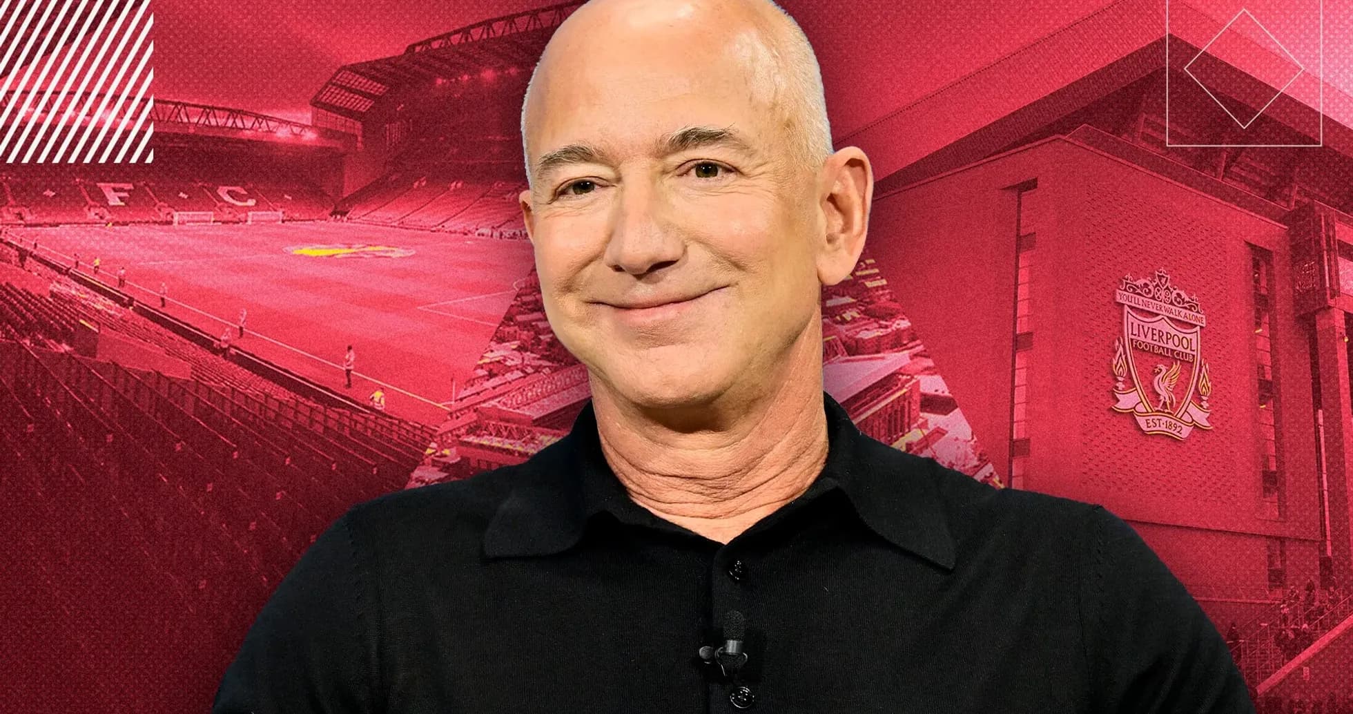 Person smiling with Liverpool FC stadium background Person smiling with Liverpool FC stadium background