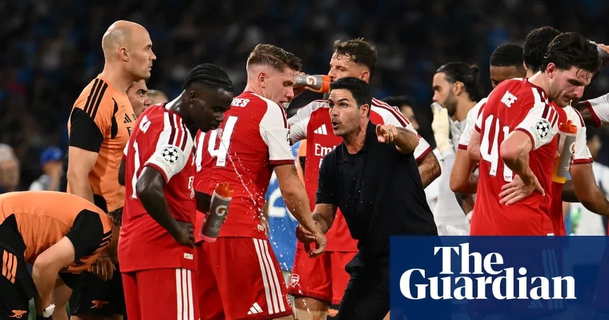 Arsenal players receiving instructions during a match Arsenal players receiving instructions during a match