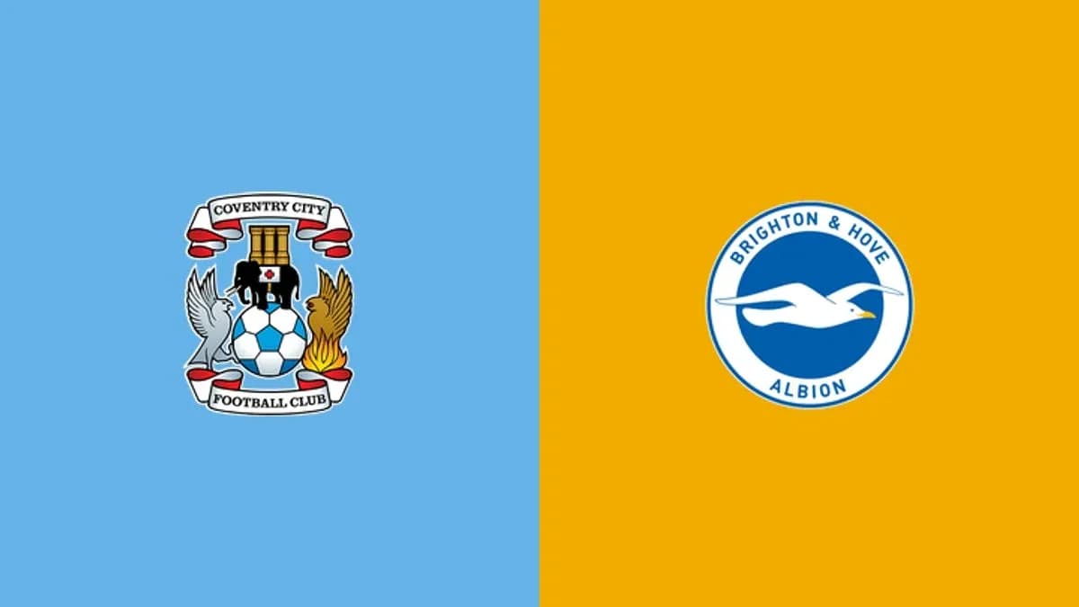 Logos of Coventry City and Brighton & Hove Albion Logos of Coventry City and Brighton & Hove Albion