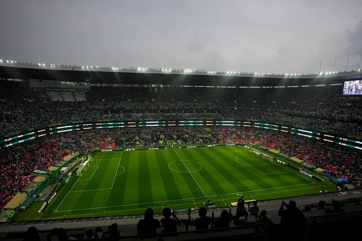 View of a packed stadium before a match View of a packed stadium before a match