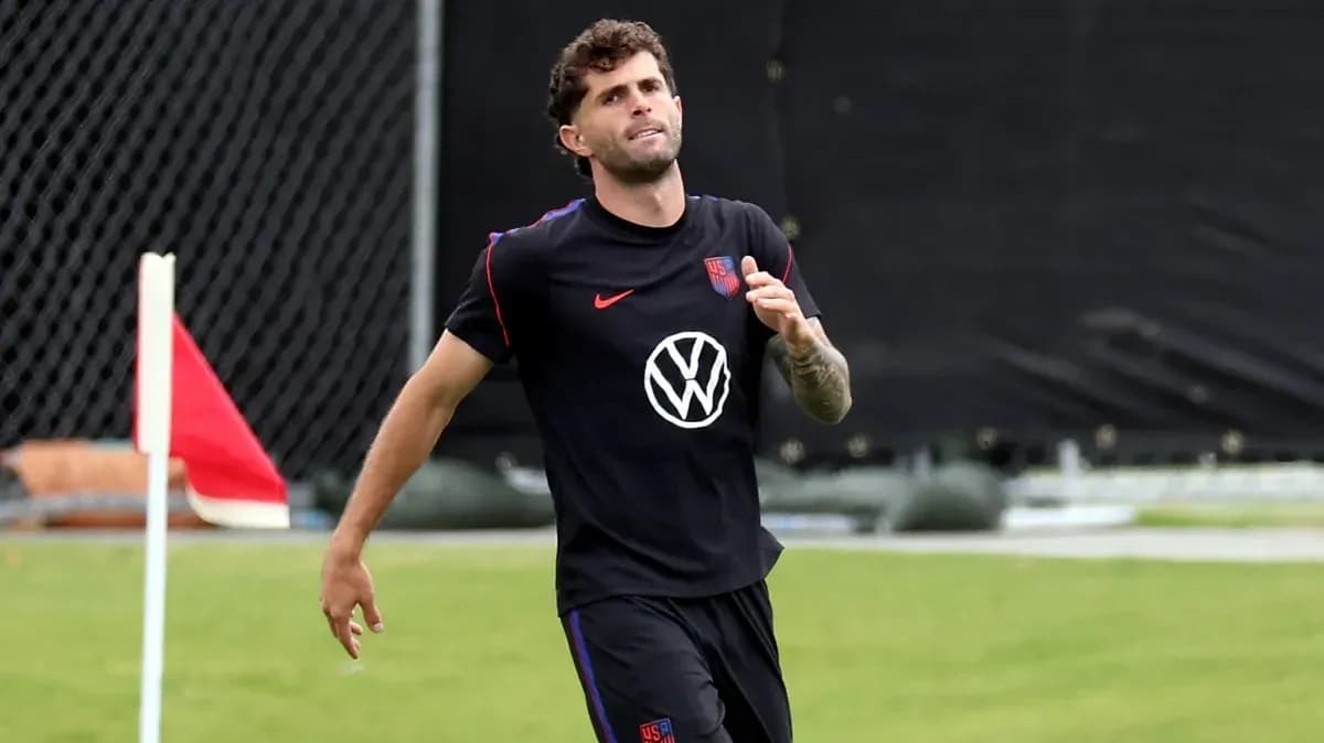 Player jogging during training session on field Player jogging during training session on field